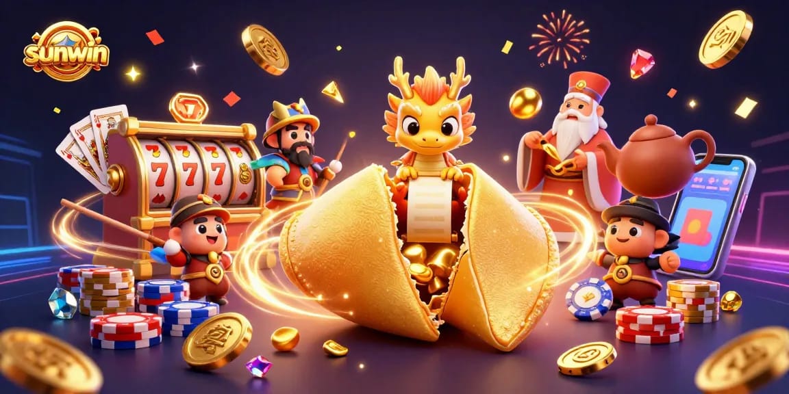 Engage with sunwin's vibrant gaming world featuring dynamic slot machines and enchanting fortune elements.