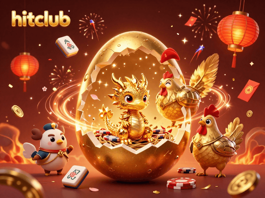 Experience hitclub's vibrant casino scene with golden treasures and dynamic game elements.
