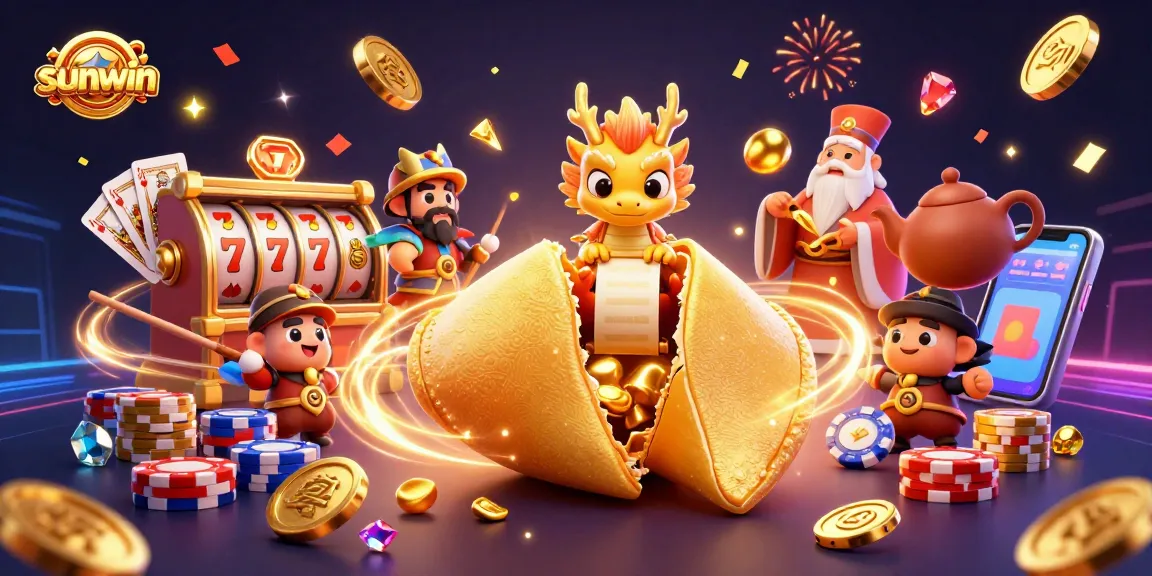 Engage with sunwin's vibrant gaming world featuring dynamic slot machines and enchanting fortune elements.