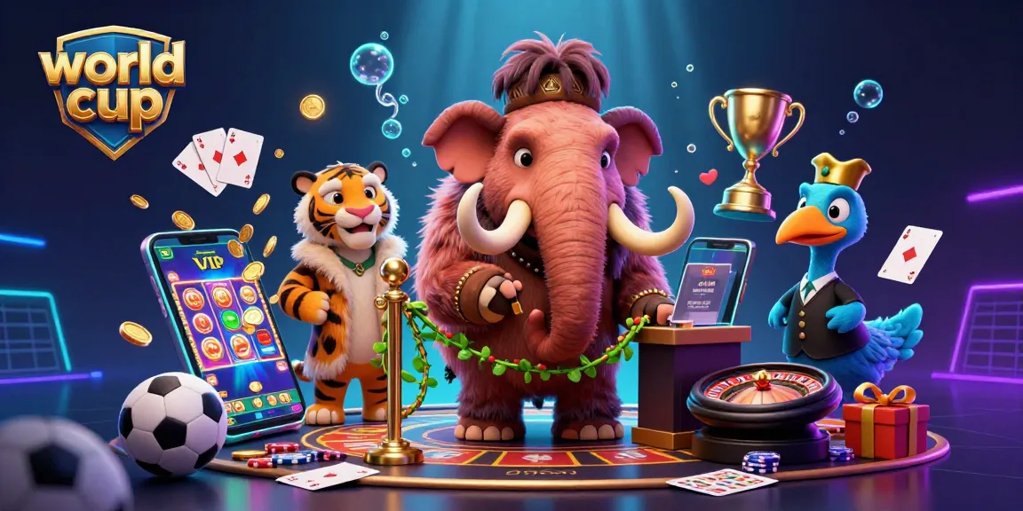 Experience thrilling sports betting action during the world cup with engaging casino illustrations.