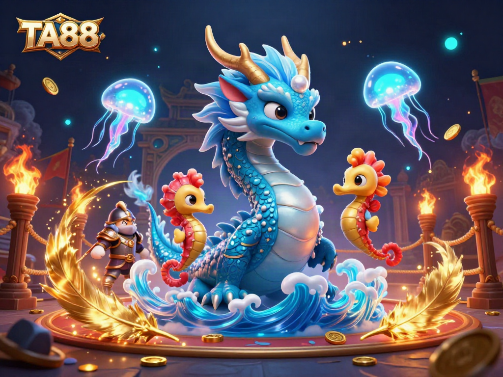 TA88 offers an exciting underwater adventure with glowing jellyfish and a serene water dragon.