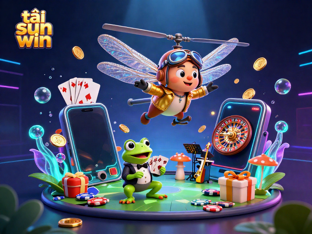 Engage with thrilling gameplay as you tải sun win with vibrant casino elements and characters in action.