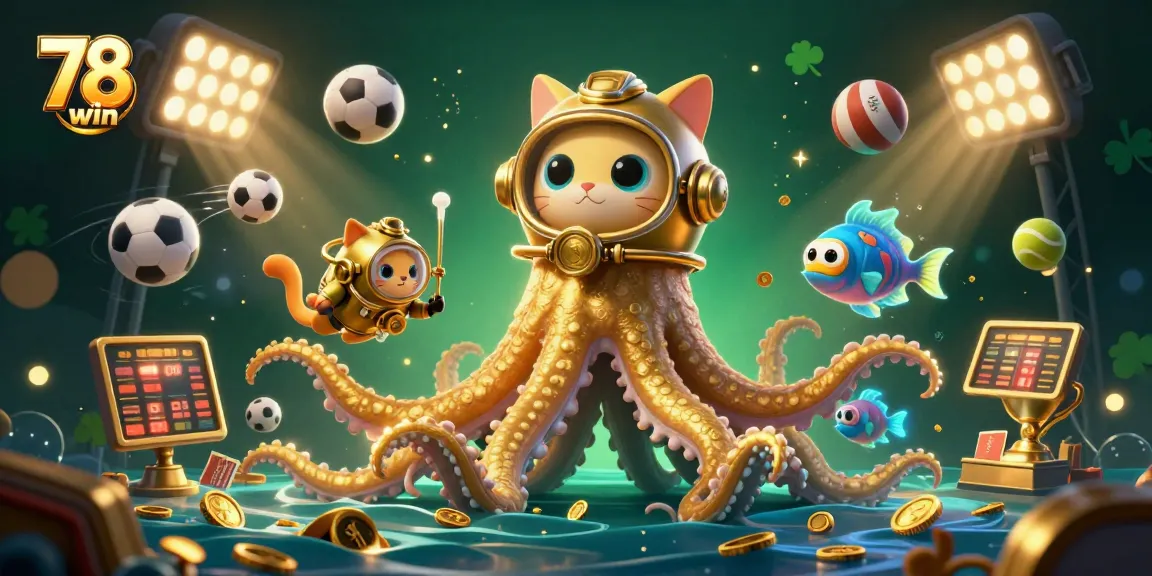 Engage with 78 win's thrilling 3D cartoon casino world filled with exciting sports betting elements.