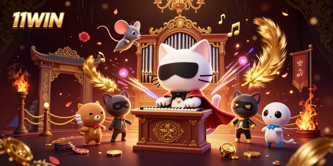 Engage in the thrilling world of 11WIN with vibrant visuals showcasing a magical casino scene.