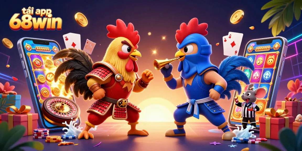 Unleash the excitement with tải app 68win as roosters battle in an electrifying gaming scene